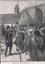 Muster of the Irish at Mullinahone, illustration fra Cassells 