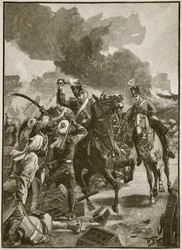 Thackwell at Sobraon, 1846, illustration fra 