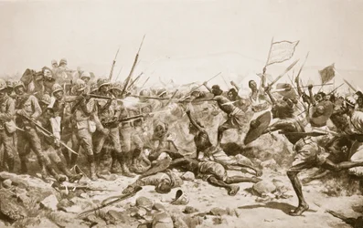 Slaget ved Abu Klea, 17. januar 1885, illustration fra 