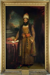 Portræt af Mirza Abul Hassan, persisk ambassadør (1785-1880) Sendt af kongen af Persien til England, 1809