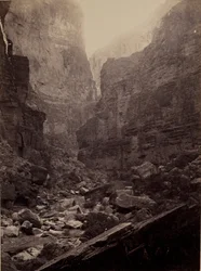 Cañon of Kanab Wash, Colorado -floden, kigger mod nord