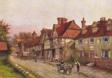 Chiddingstone fra hjørnet af kirkegården, 1907