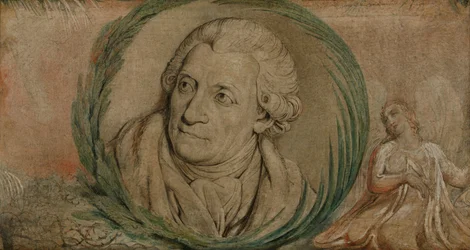 Friedrich Gottlieb Klopstock (tempera på lærred)