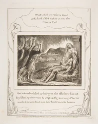 Jobs Trøstere, fra Illustrationer af Jobs Bog, 1825-26.