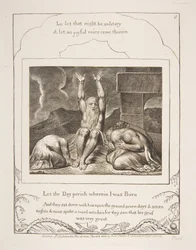 Jobs Despair, fra Illustrationer af Jobs Bog, 1825-26.
