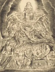 Satan foran Guds trone, 1825.