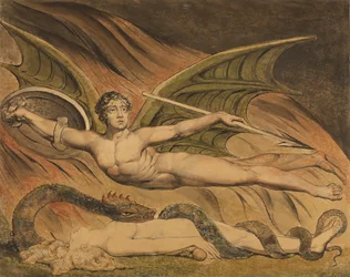 Satan jubler over Eva
