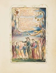 Sange om uskyld og om oplevelse: Den ekkoende grønne anden plade, ca. 1825.