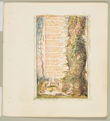 Sange om uskyld og om erfaring: Den lille pige fundet anden plade, ca. 1825.