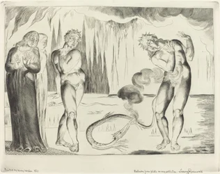 Tyvenes cirkel, Buoso Donati angrebet af slangen, 1827.