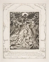 The Destruction of Jobs Sons, fra Illustrationer af Jobs Bog, 1825-26.