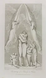 The Meeting of a Family in Heaven, pl.4, illustration fra 