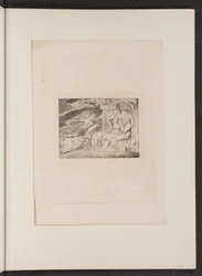 Sendebudene fortæller Job om hans ulykker, 1825.