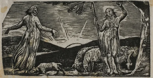 Thenot remonstrerer med Colinet, fra The Pastorals of Virgil