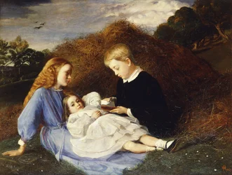 Amy, Dorothea og Hungerford Wren Hoskyns, 1863