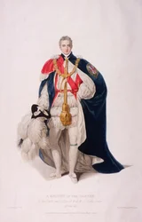 Ridder af strømpebåndet i ceremoniel kostume, 1824