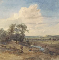 Landskab efter Wynants (i Louvre)