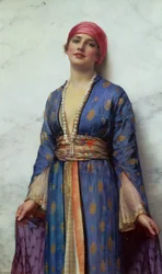Yasemeen fra Arabian Nights (olie på lærred)
