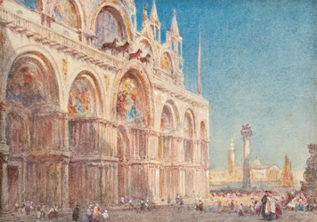 Udsigt over Markuskirken, Venedig