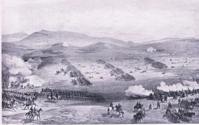 Balaclava, 25. oktober 1854: Ansvaret for den lette brigade, illustration fra britiske slag på land og hav, 1915
