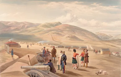 ?Highland Brigade Camp, søger mod syd?, 1855