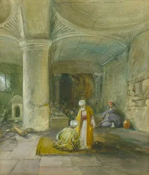 Profetinden Huldas port, Jerusalem, 1871