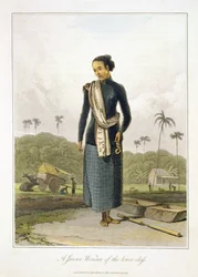 A Javan Woman of the Lower Class, plade 3 fra Vol. I af 