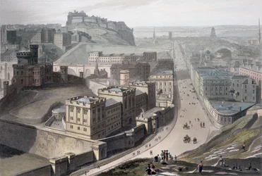 Edinburgh, fra Calton Hill, 1829