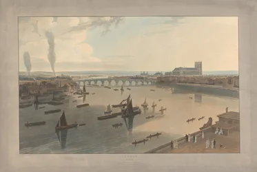 Tavle VI: London, Westminster Bridge og klosteret