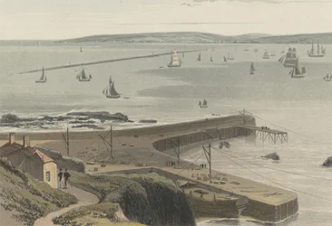 Kaj ved Straddon Point nær Plymouth