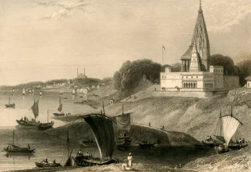Bernar-pagoden, Benares, 1835.