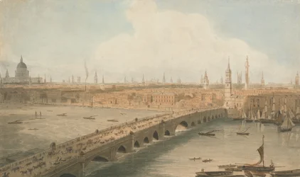Udsigt over London Bridge og St. Paul