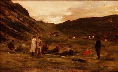 Rifle Range (olie på papir)