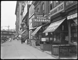 Posttelegrafskilt, 1906 Broadway, New York City, 18. august 1916