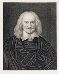 Portræt af Thomas Hobbes (1588-1679), graveret af James Posselwhite (1798-1884) udgivet af William Mackenzie.