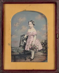 Portræt af en pige, ca. 1852 (foto)