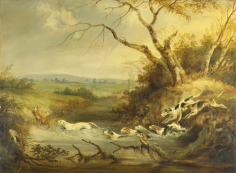 Close to the Kill by the Brook (olie på lærred)