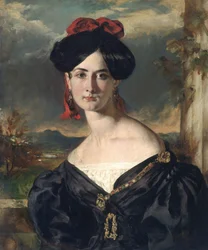 Louisa Vaughan (født Rolls) (olie på lærred)