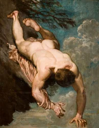 Manlius slynget fra klippen, 1818.
