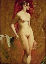Stående nøgenfigur