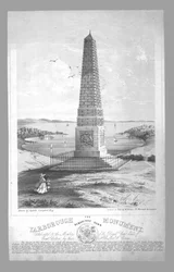 Yarborough-monumentet, Bembridge Down, slutningen af det 19. århundrede.