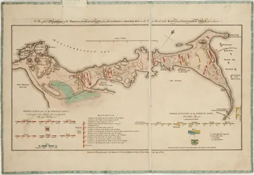 En plan over de britiske styrkers operationer i Egypten fra landgangen i Aboukir-bugten den 8. marts til slaget ved Alexandria den 21. marts inklusive.