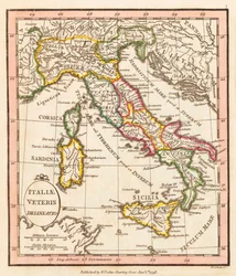 Det gamle Italien. Kort.