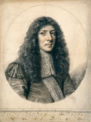 Portræt af John Aubrey, 1666