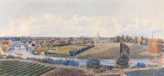 Sydøst udsigt over Norwich