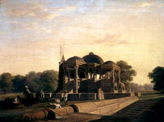 Det gamle tempel i Hulwud, 1826.