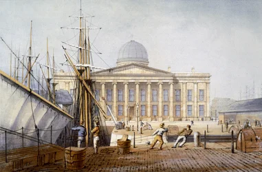 The Customs House and Revenue Building, fra "Modern Liverpool Illustrated", graveret af William Gavin Herdman og James Orr Marples, med beskrivelser af A. Pickering, udgivet i 1864