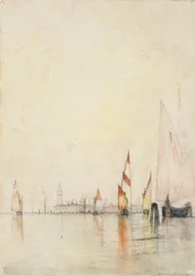 Både på lagunen, Venedig
