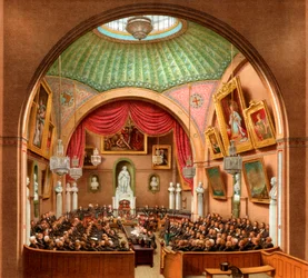 Council Chamber, Guildhall, City of London, 1886.