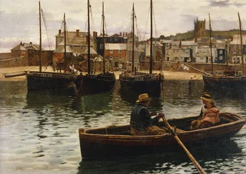 Havnen, St.Ives, Cornwall, 1885